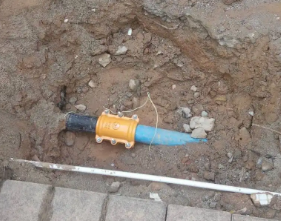 前进水管漏水检测的情况